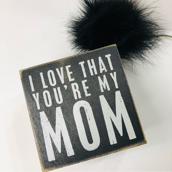 Primitives by Kathy | Accents | Primitives Kathy Mom Sign Box Black And ...